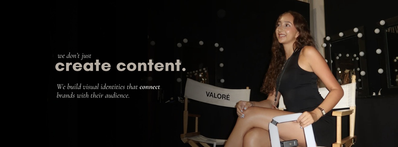 Vale Orduy backstage, we don't just create content, we build visual identities that connect brands with their audience · Valoré Media